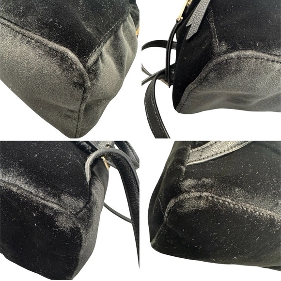Kate Spade New York Dawn Place Velvet Sammi Small Black Backpack EUC main image 9